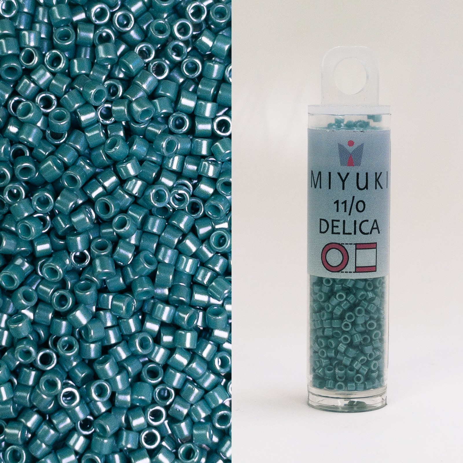Miyuki Delica 11/0 Opaque Mallard Luster DB264 7.2g Tube