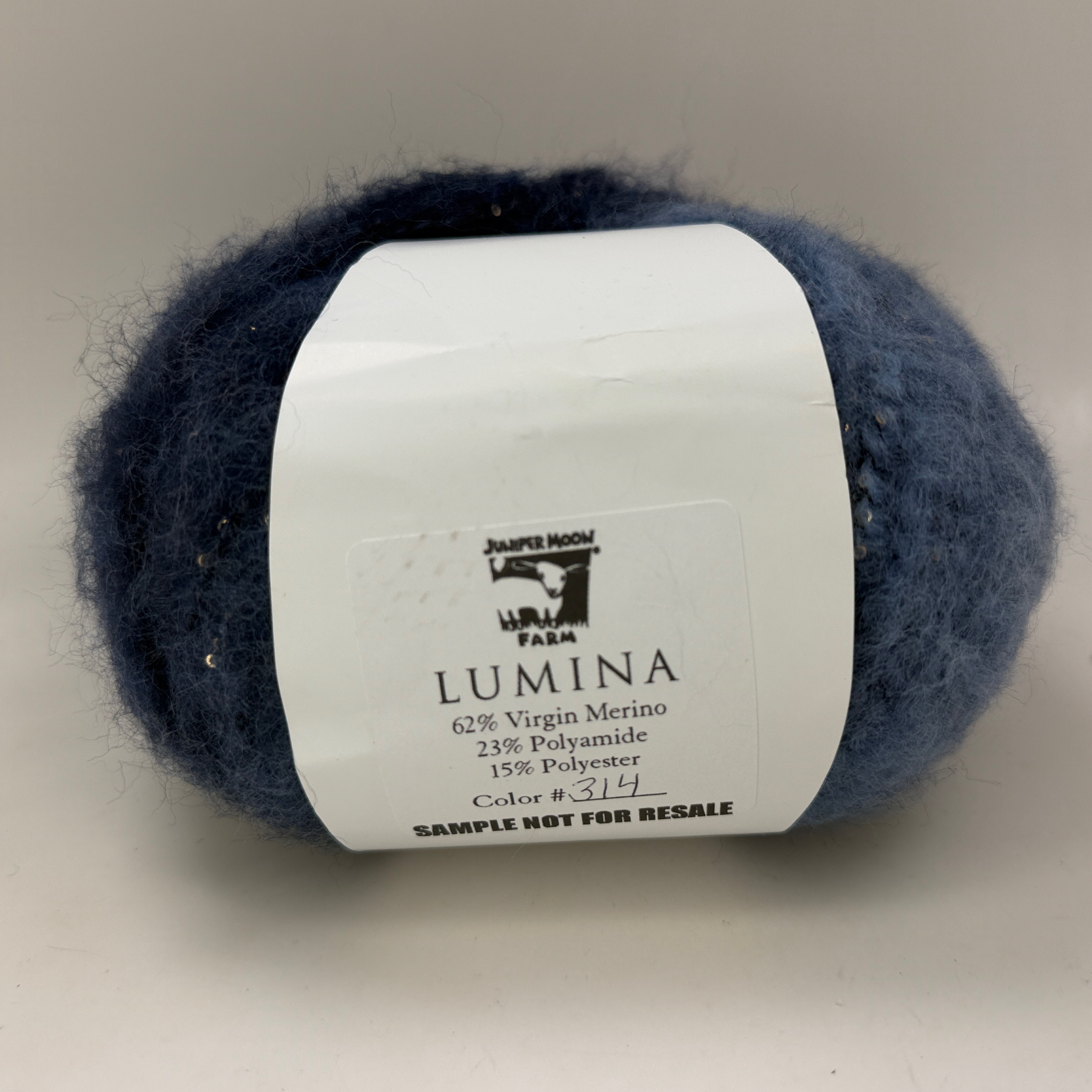 Juniper Moon Farm Lumina Yarn Skein Color #314 Merino Wool Blend with Sequins