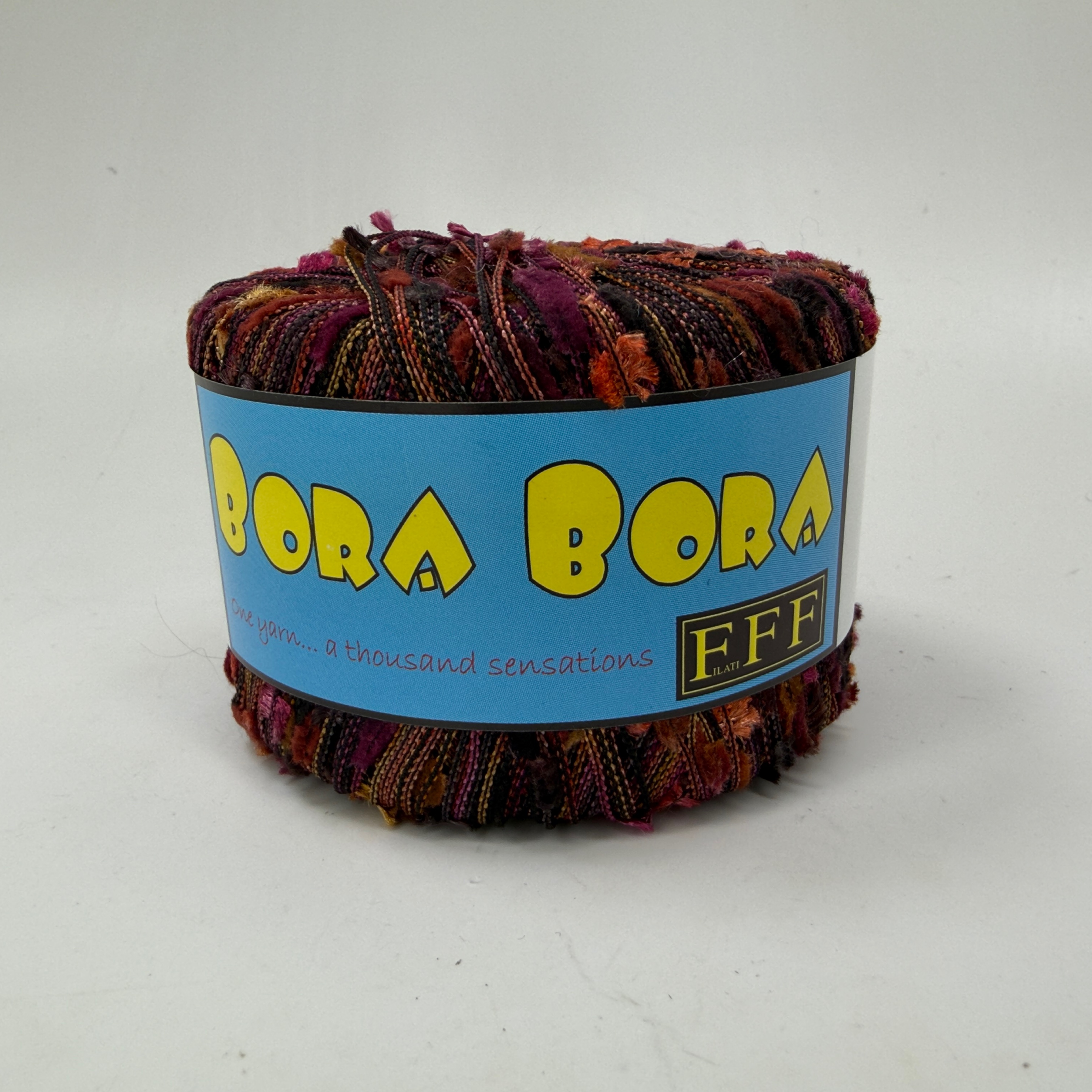 Filati FF Bora Bora Novelty Knitting Yarn 100% Nylon 25g Color 483 Italy