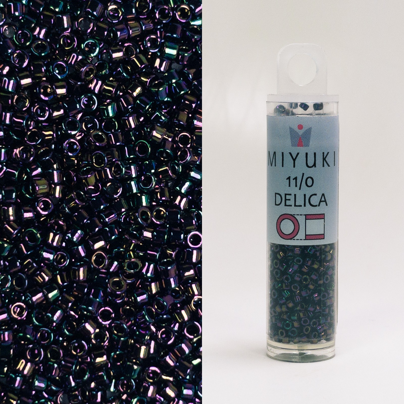 Miyuki Delica 11/0 Purple Iris DB004 7.2g Tube