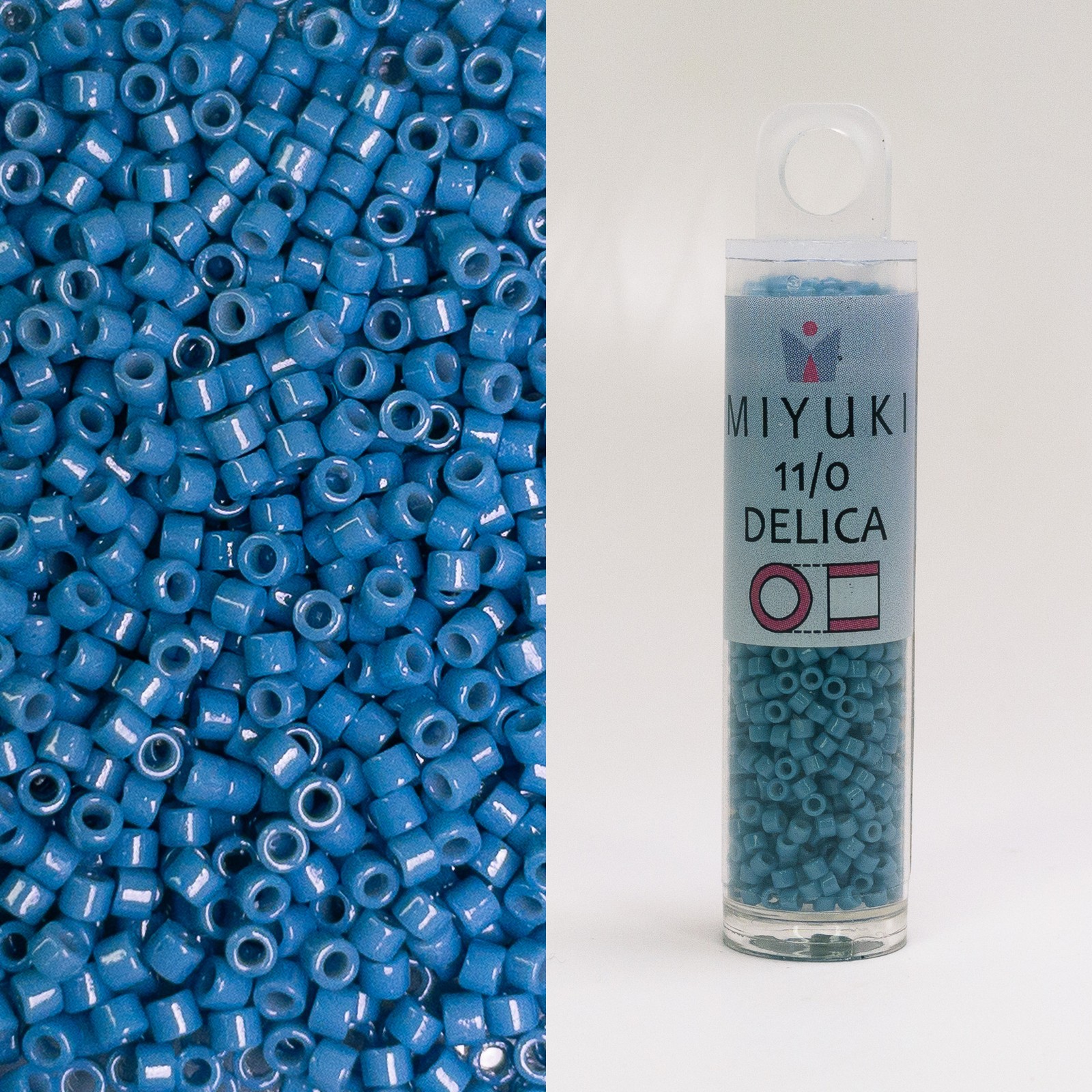Miyuki Delica 11/0 Duracoat Opaque Bayberry DB2132 7.2g Tube