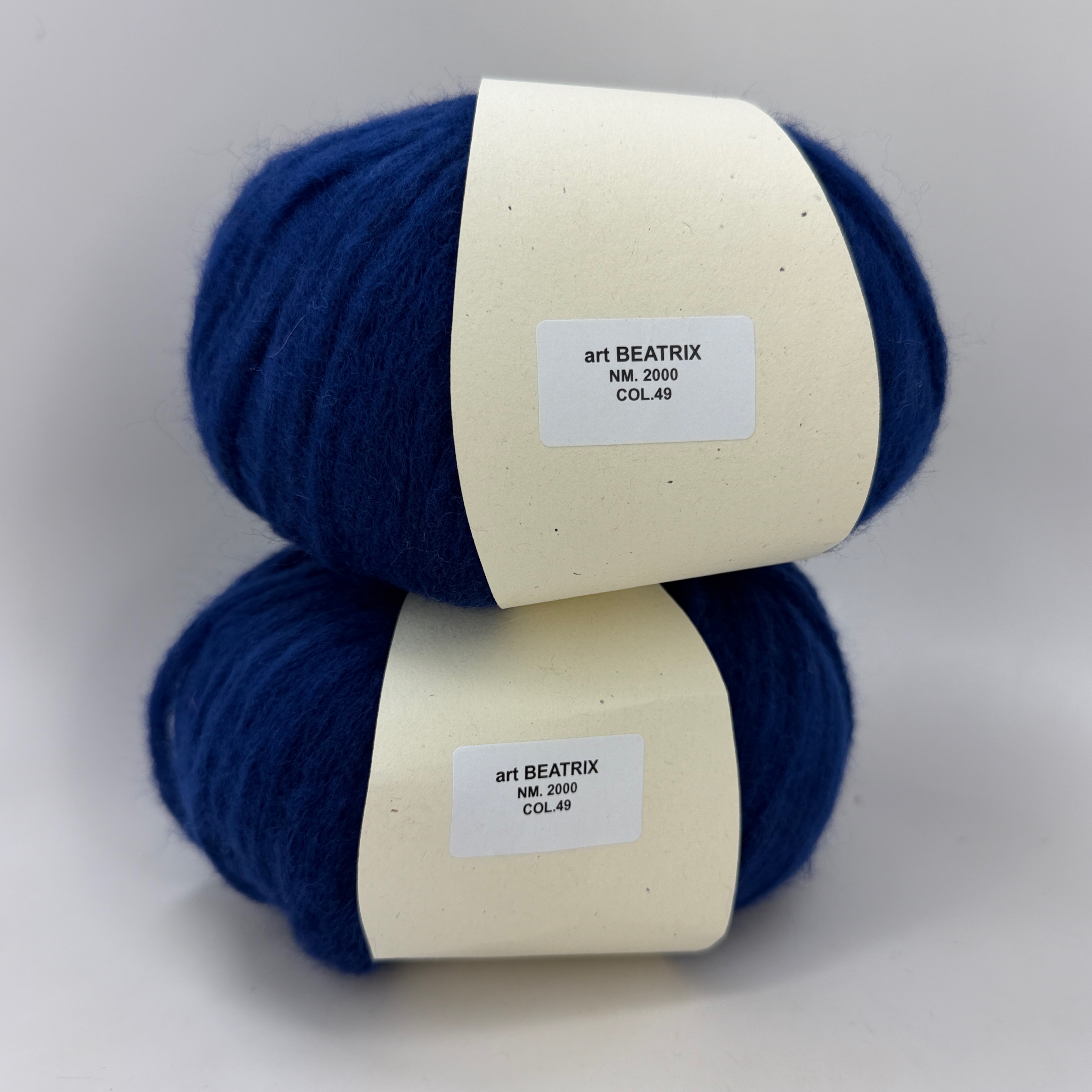 Lot of 2 Juniper Moon Farm Beatrix Yarn Color 49 Lapis Merino Angora Bulky 50g