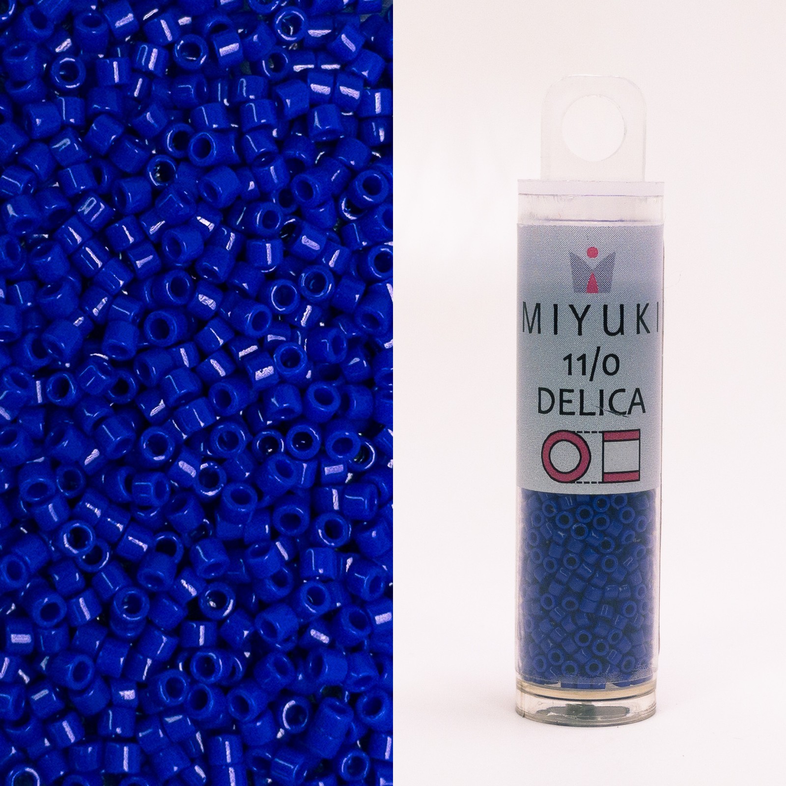 Miyuki Delica 11/0 Opaque Cobalt DB726 7.2g Tube