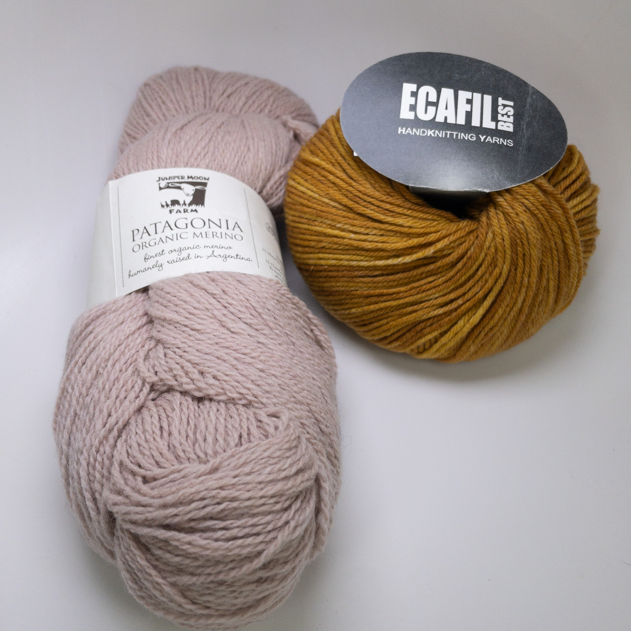 Yarn Lot DK Weight Juniper Moon Farm Patagonia + Ecafil Best Organic Merino