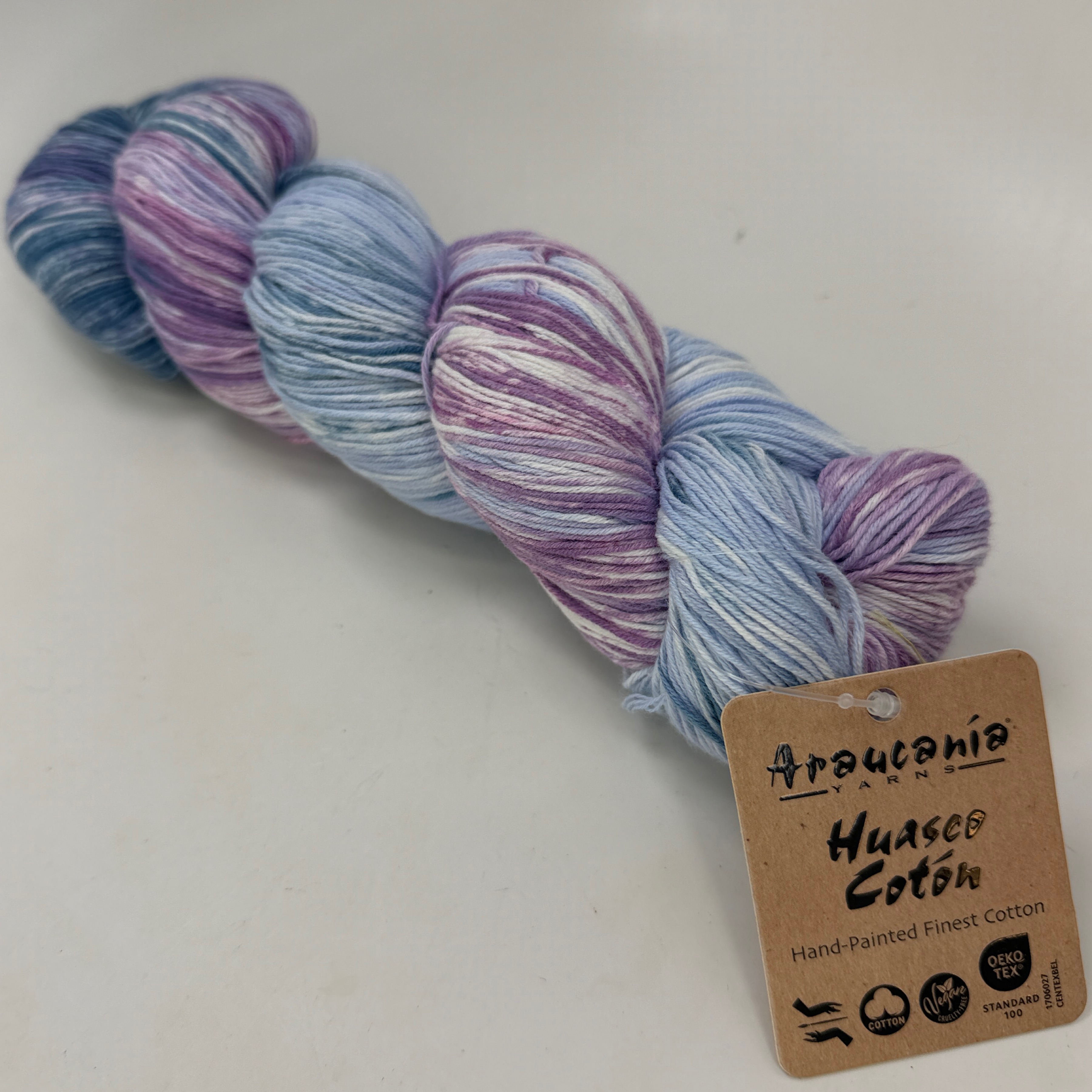 Araucania Huasco Coton Hand-Painted Cotton Yarn 100g 481yd Color 1039 Fingering