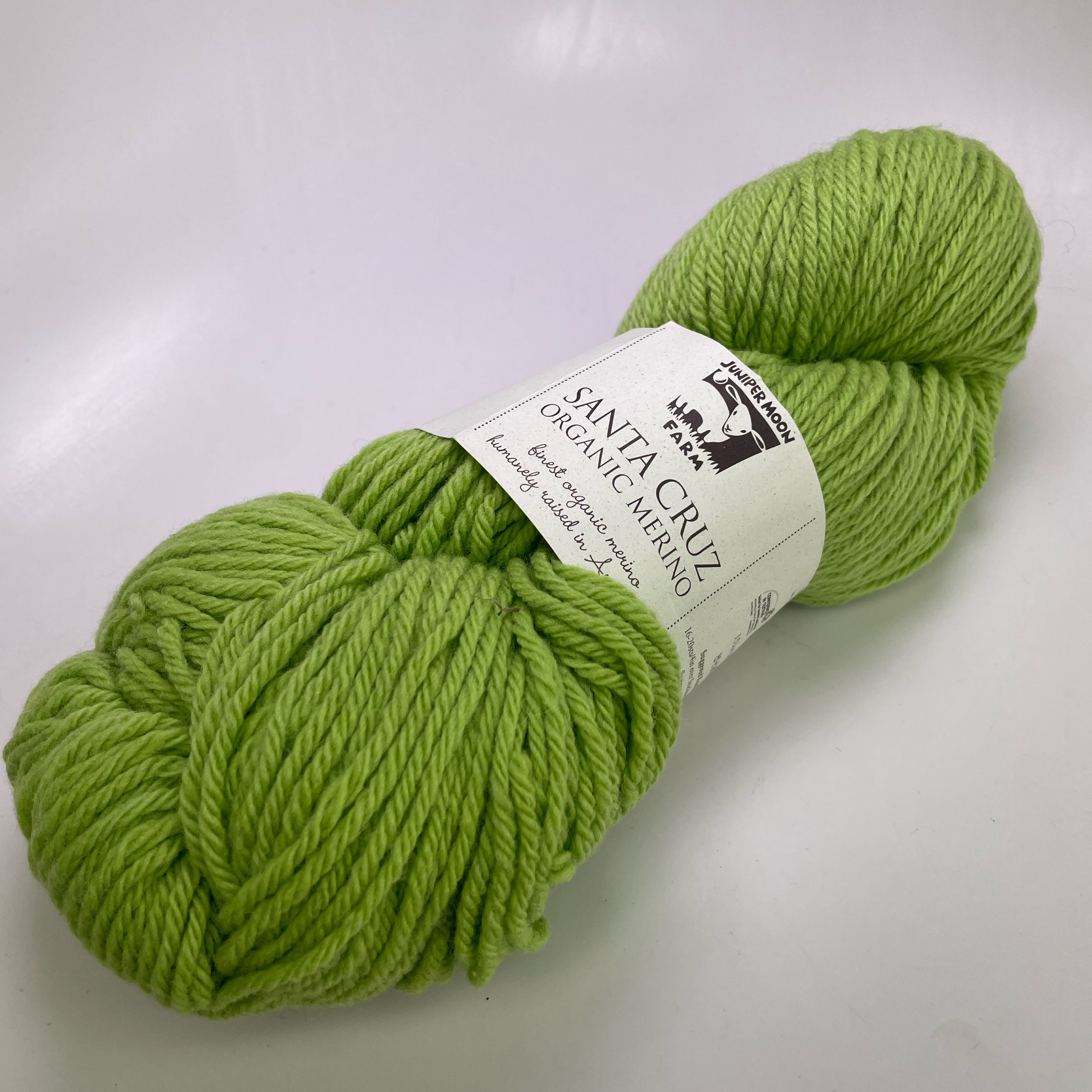 Juniper Moon Farm Santa Cruz Organic Merino Yarn Avocado #139 100g Worsted