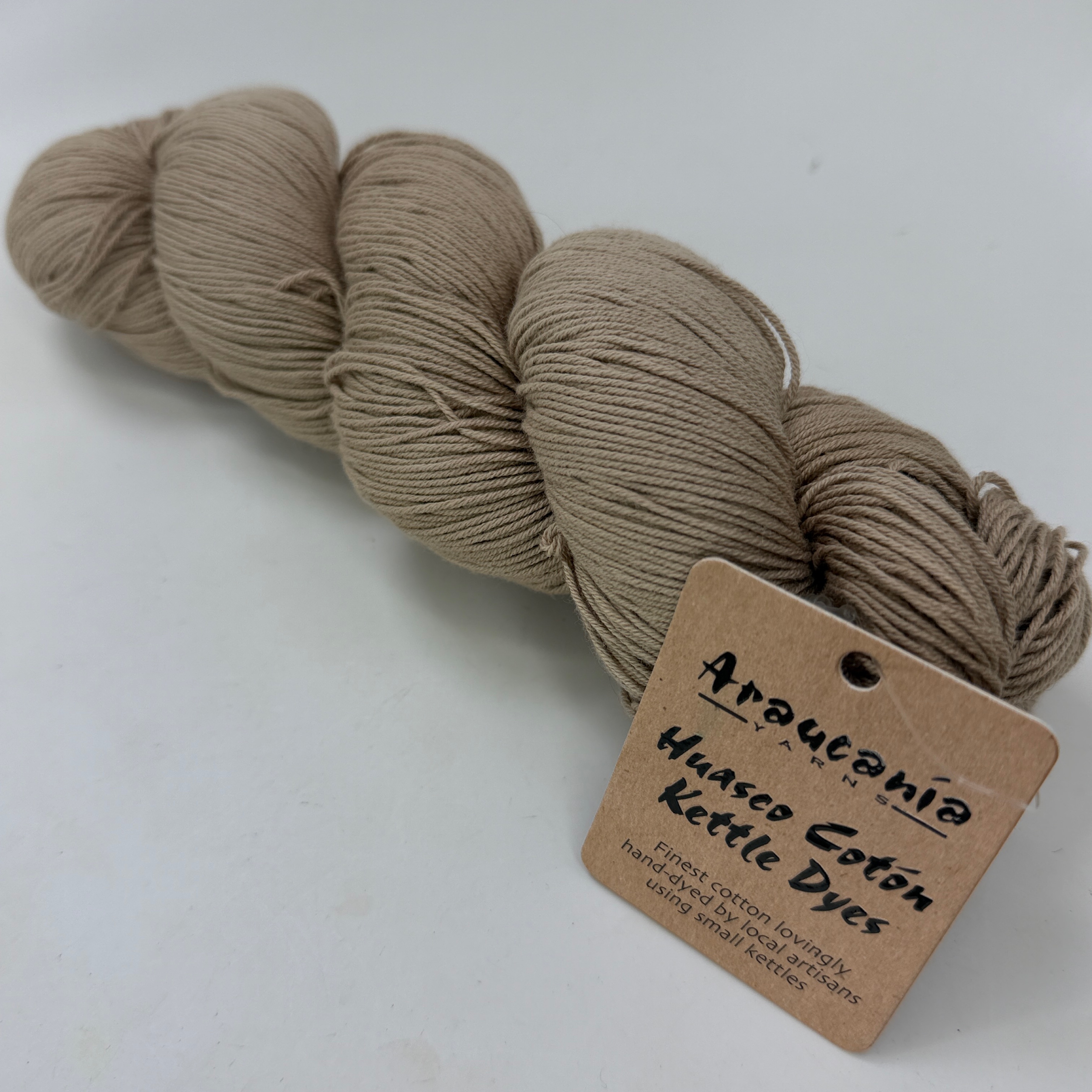 Araucania Huasco Coton Kettle Dyes Yarn 100g 481yd 2011 Affogato 100% Cotton