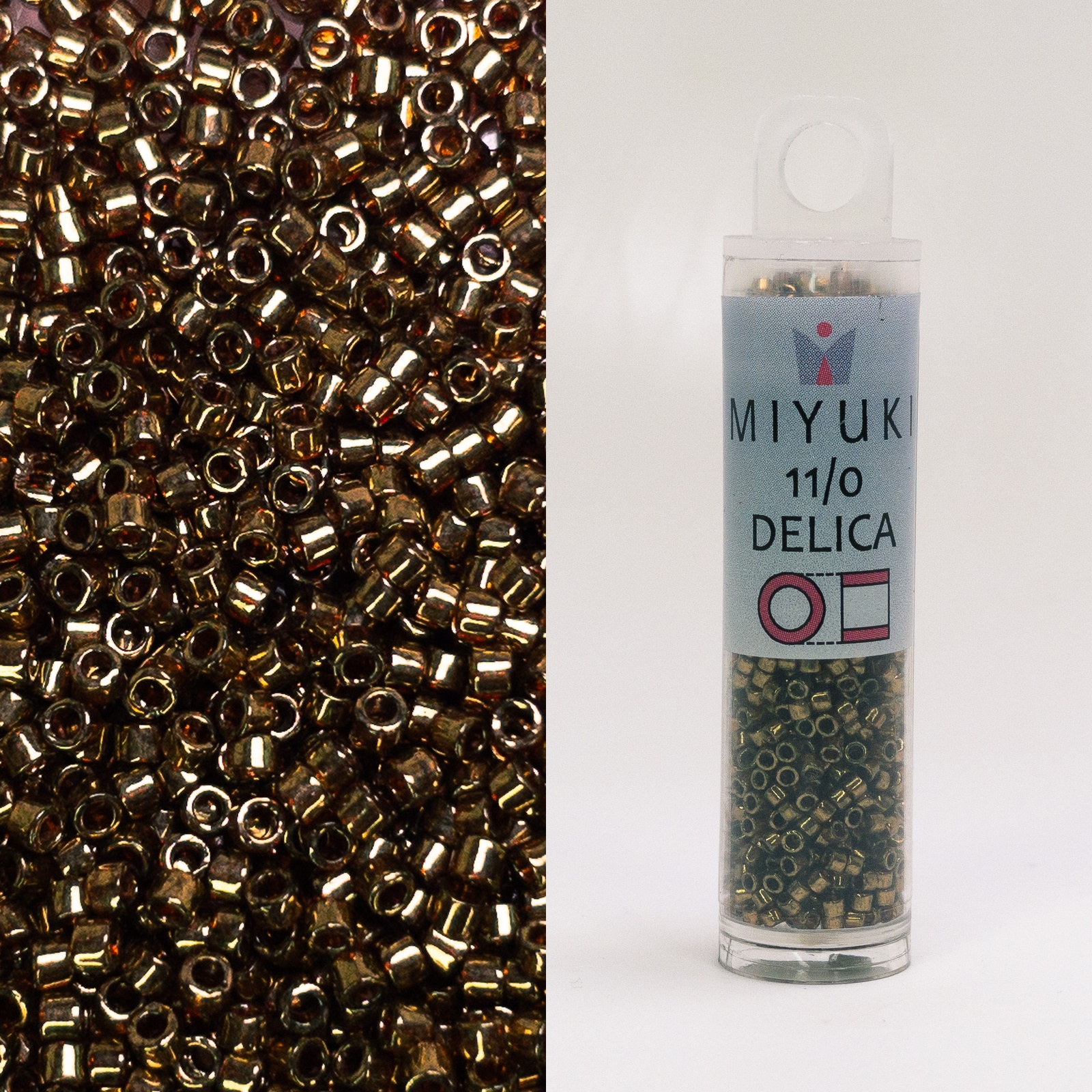Miyuki Delica 11/0 Metallc LT Bronze DB022L 7.2g Tube