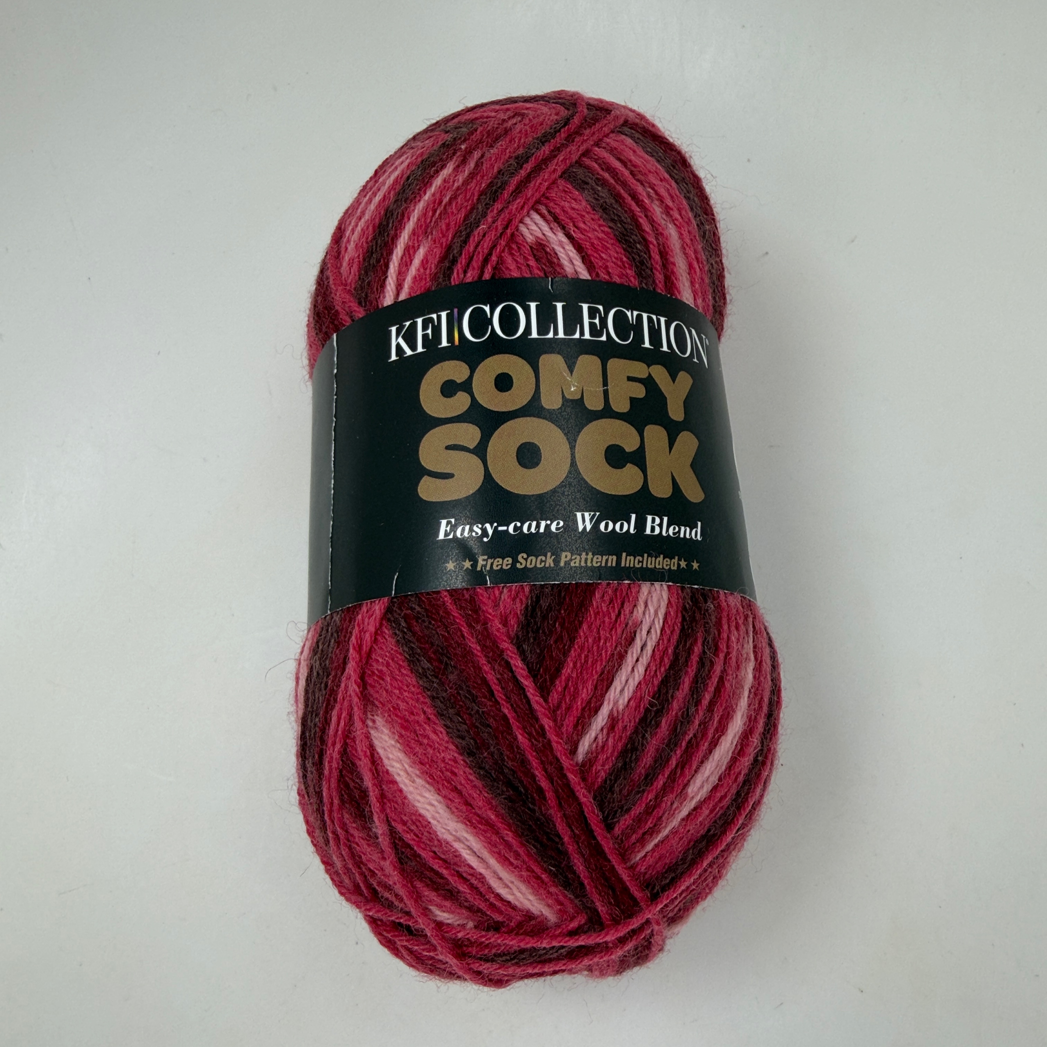 KFI Collection Comfy Sock Yarn Color 06 Libra 100g Skein Wool Blend Super Fine