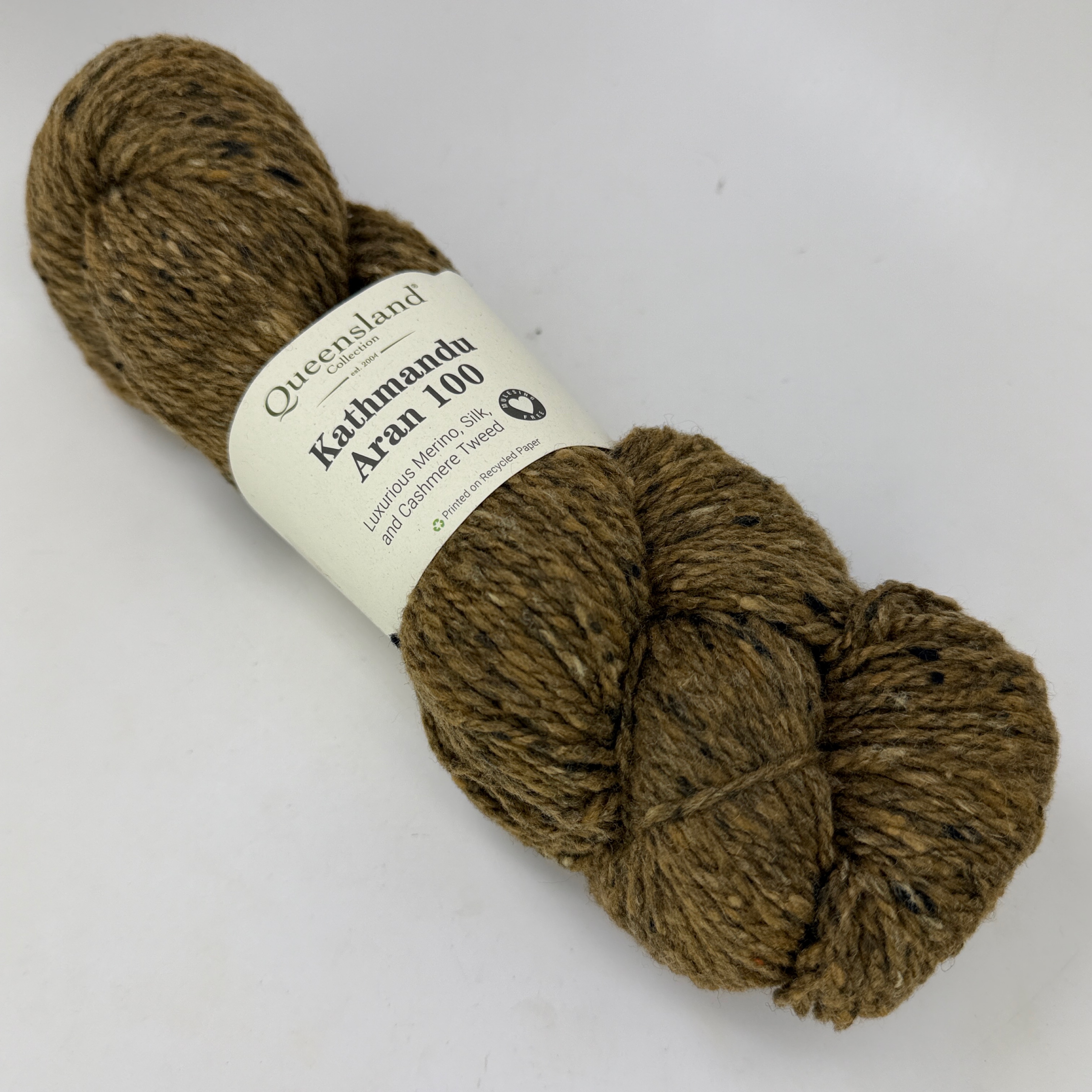 Queensland Collection Kathmandu Aran 100 Yarn Wool Silk Cashmere 66 Honey Wheat