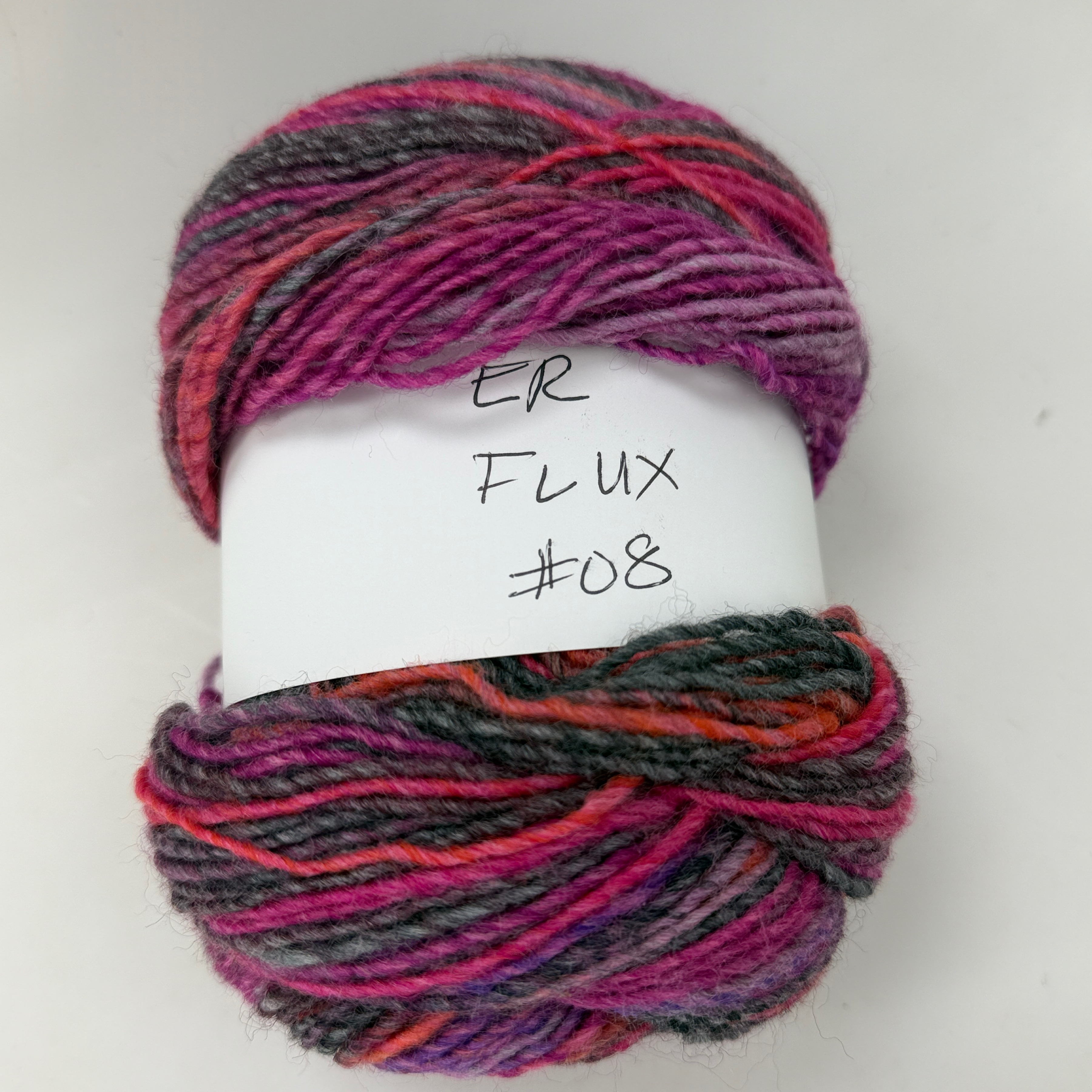 Ella Rae Flux Yarn Skein 100g 382 Yds Color 08 Wool Acrylic Blend Made in Italy