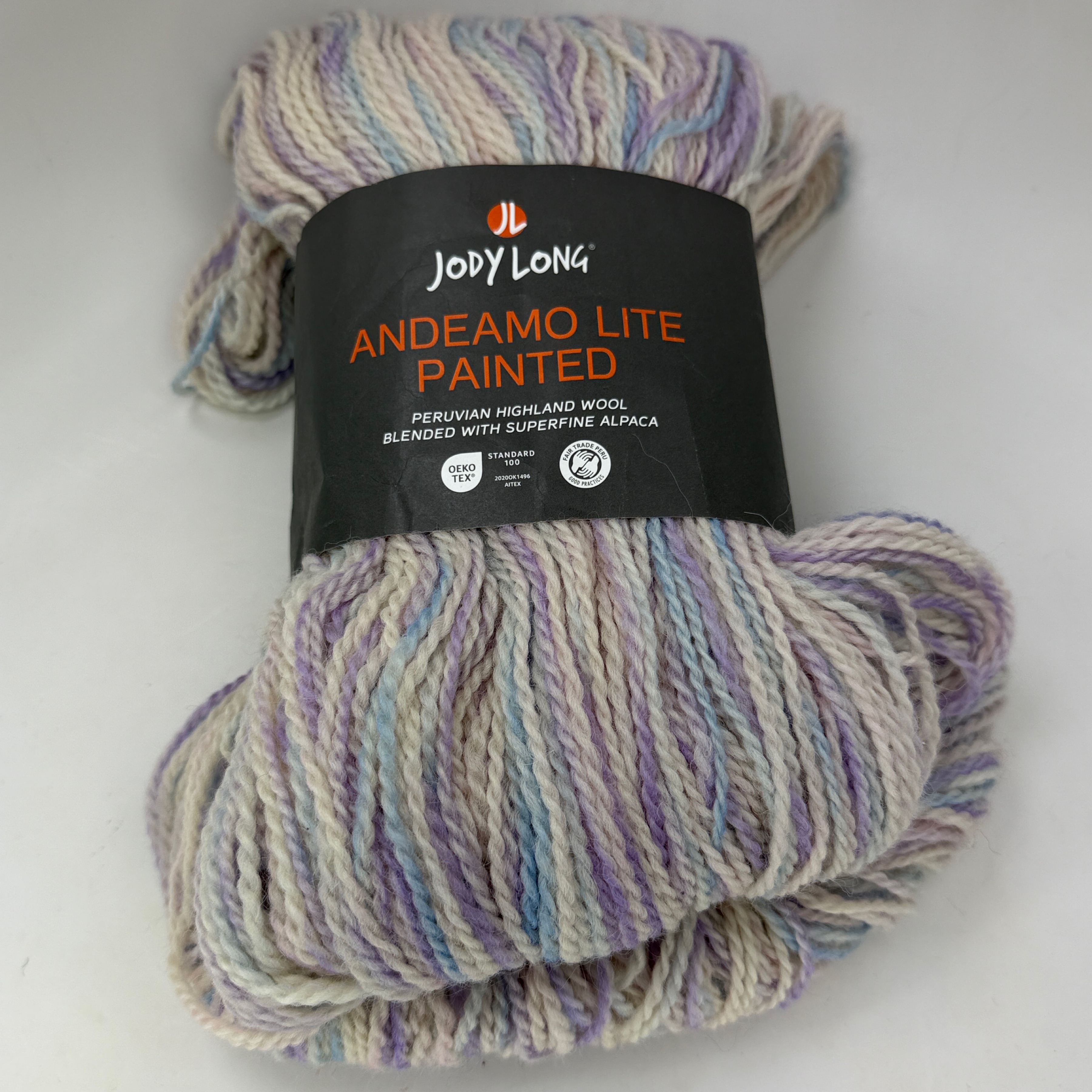 Jody Long Andeamo Lite Painted Yarn 200g Wool Alpaca Blend Color 3009 Lot 10176