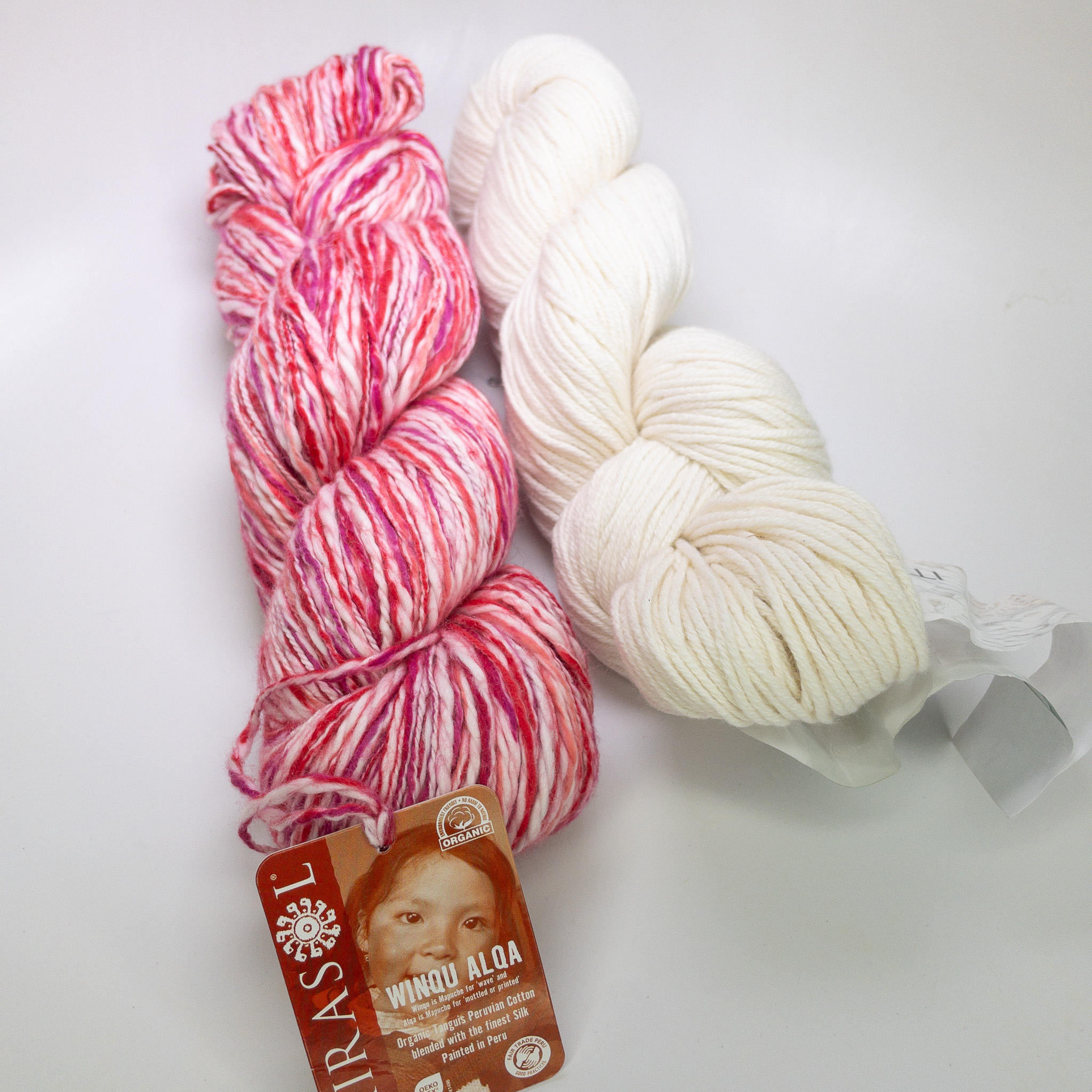 Peruvian Cotton Yarn Lot of 2 Mirasol Winqu Alqa + ITESSA Worsted Weight